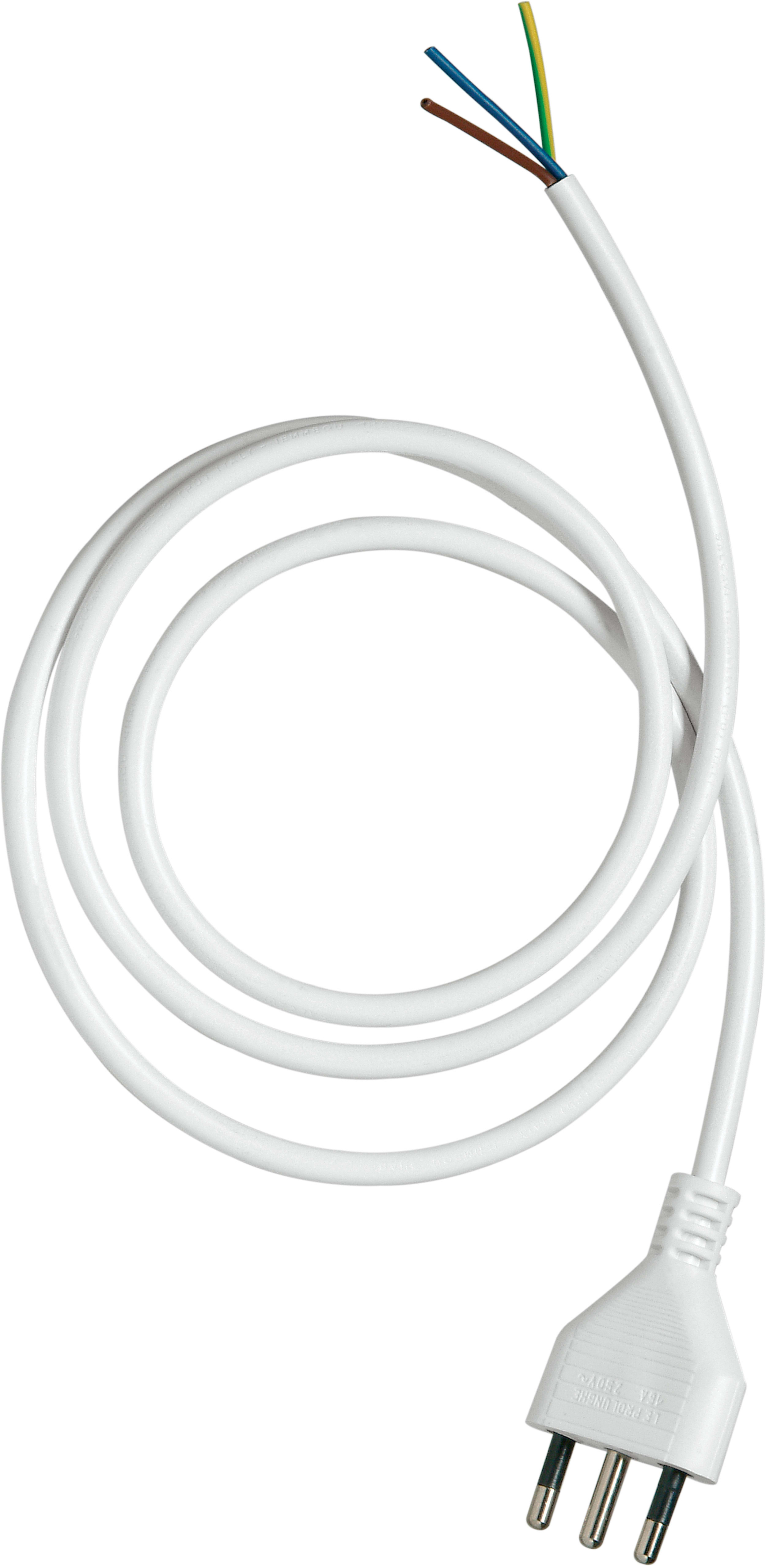 LE PROLUNGHE - Prolunga elettrica 3 prese 1.50 metri 5 spinotti 16A bianco.