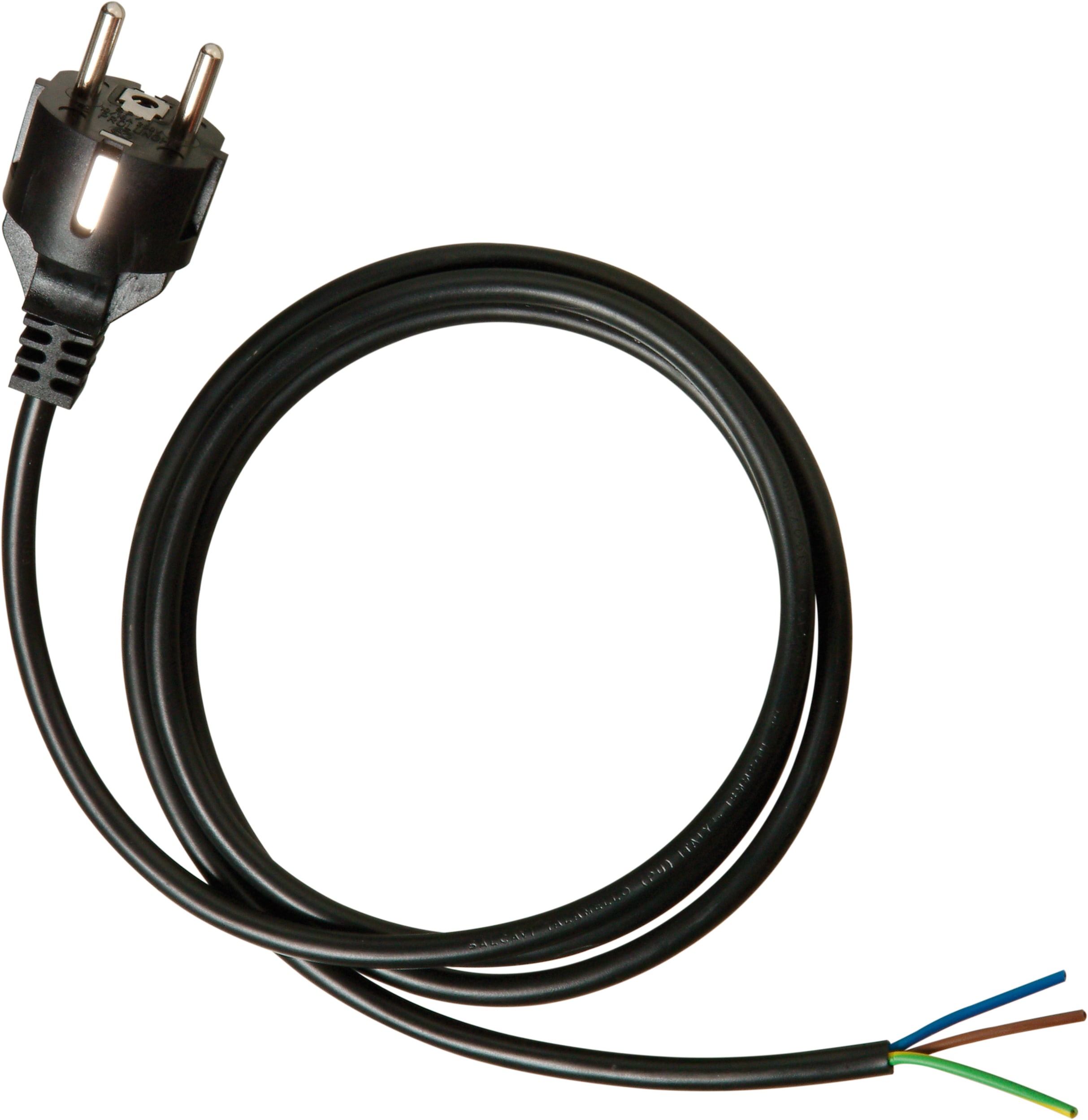 LE PROLUNGHE - Prolunga elettrica con 3 prese e 1 interruttore, lunghezza 3 metri, spina e presa standard Schuko. 4027/3-N