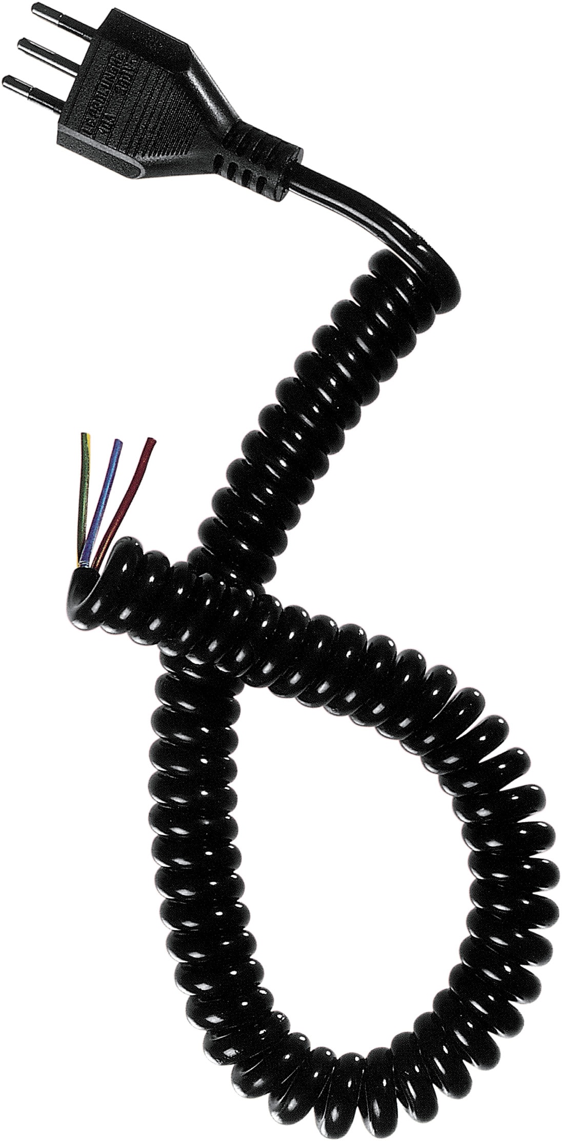 LE PROLUNGHE - Prolunga elettrica 3 prese 0.75 metri 3 spine 10A nero.