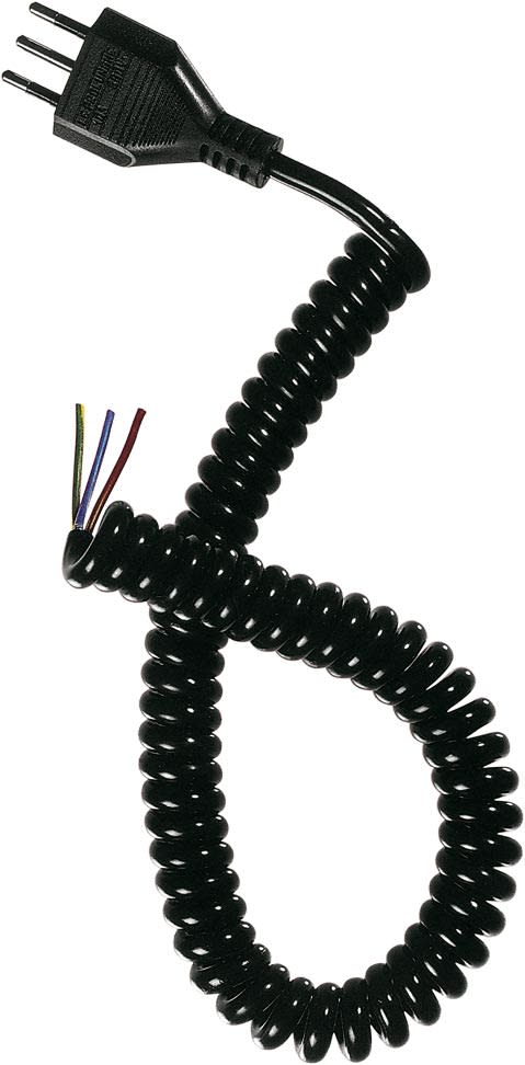 LE PROLUNGHE - Prolunga elettrica 3 prese 1 metro 5 senza interruttore 16A nero.