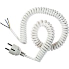 LE PROLUNGHE - Prolunga elettrica 3 prese 0.75 metri con spina Schuko bianca.