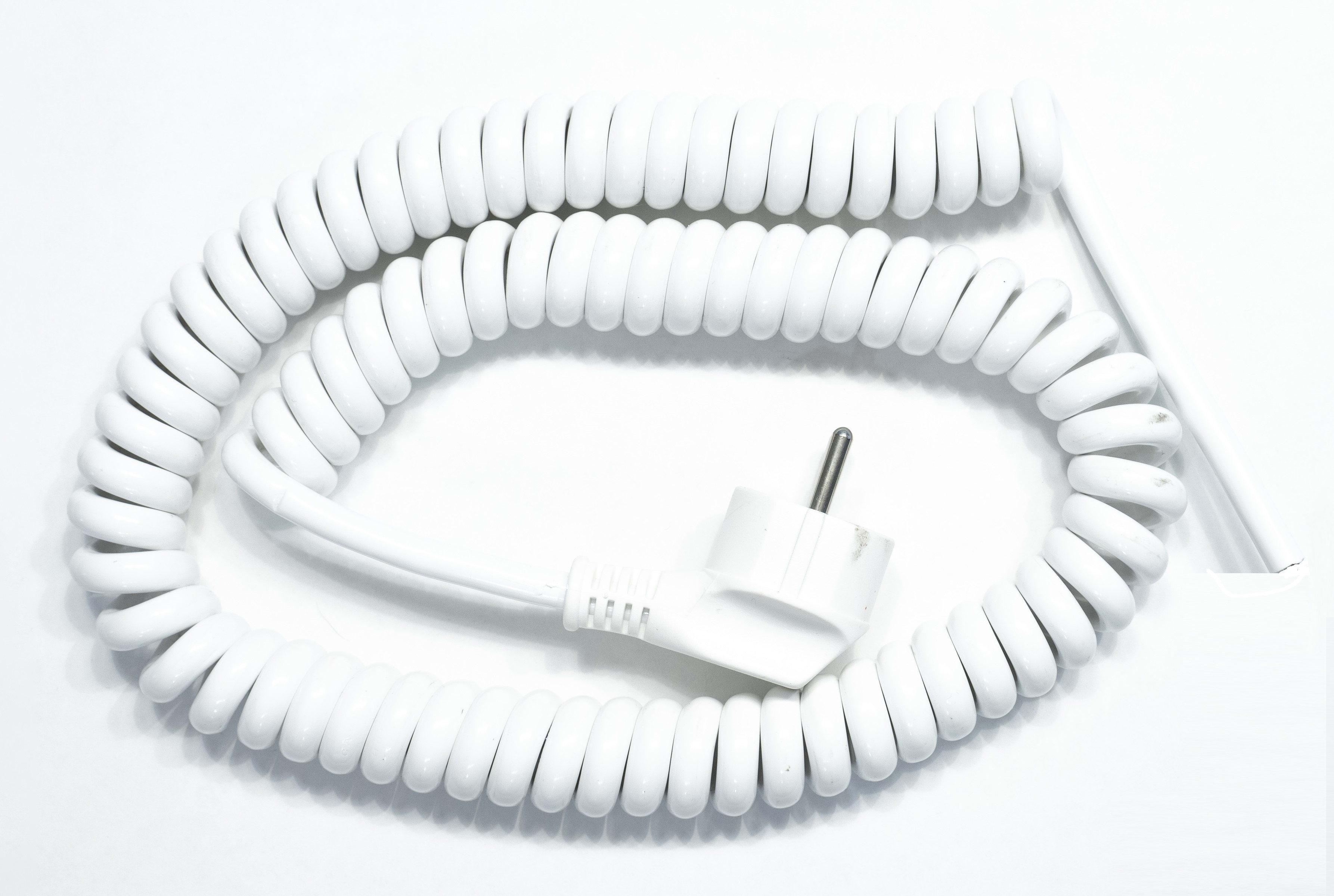LE PROLUNGHE - Cavo esterno senza spina Schuko 90 gradi 3G1 metri 5 bianco.