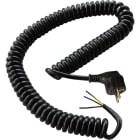 LE PROLUNGHE - Cavo esterno senza spina Schuko 90 gradi 3G1 metri 5 nero. 4126/N