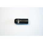 LE PROLUNGHE - Portalamp E14 con cappuccio liscio nero. 500/N