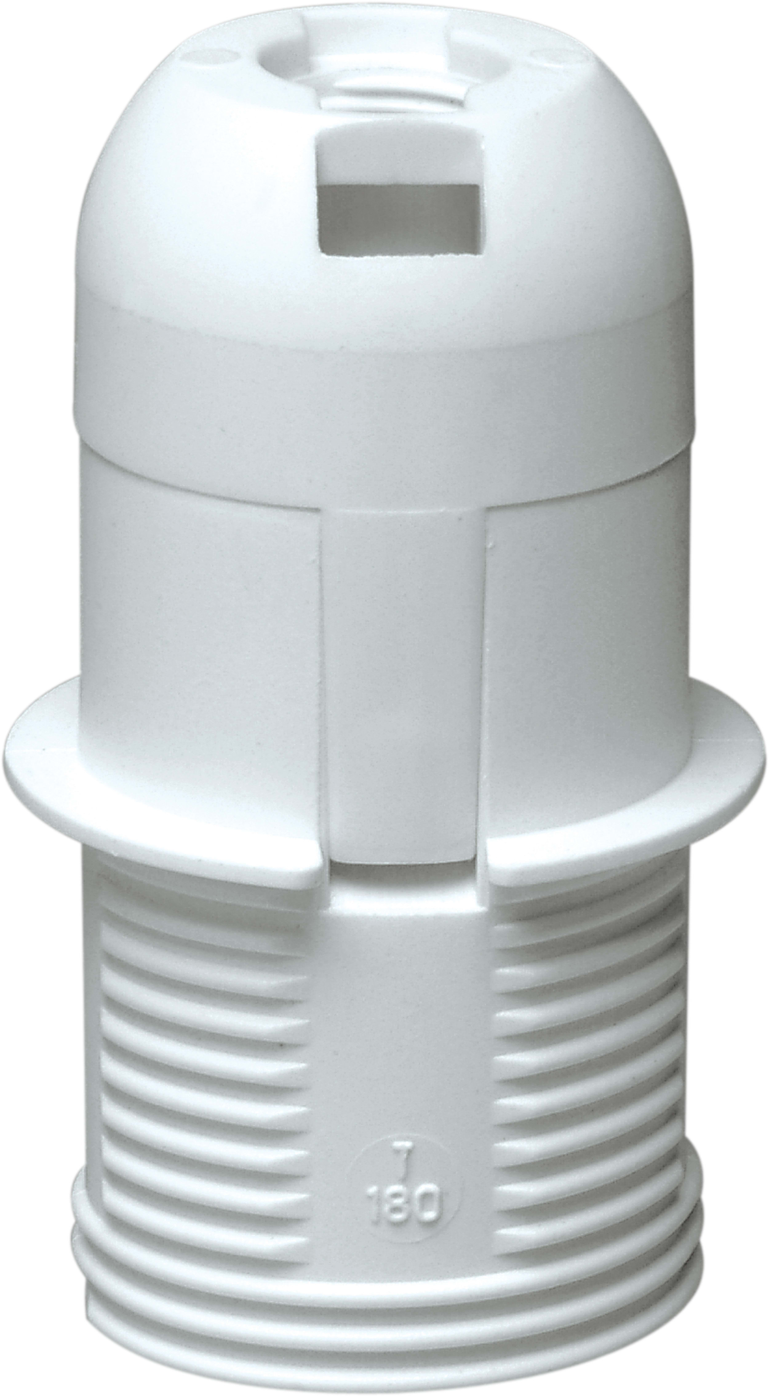 LE PROLUNGHE - Portalamp con attacco E14 e cappuccio semifilettato in colore nero. 501