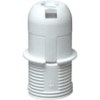 LE PROLUNGHE - Portalamp con attacco E14 e cappuccio semifilettato in colore nero.