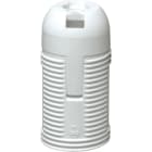 LE PROLUNGHE - Portalamp con attacco E14 e cappuccio filettato in colore nero.