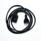 LE PROLUNGHE - Prolunga elettrica 3 prese 10 metri con protezione 10/16A e spina 16A nero. 5024/10-N