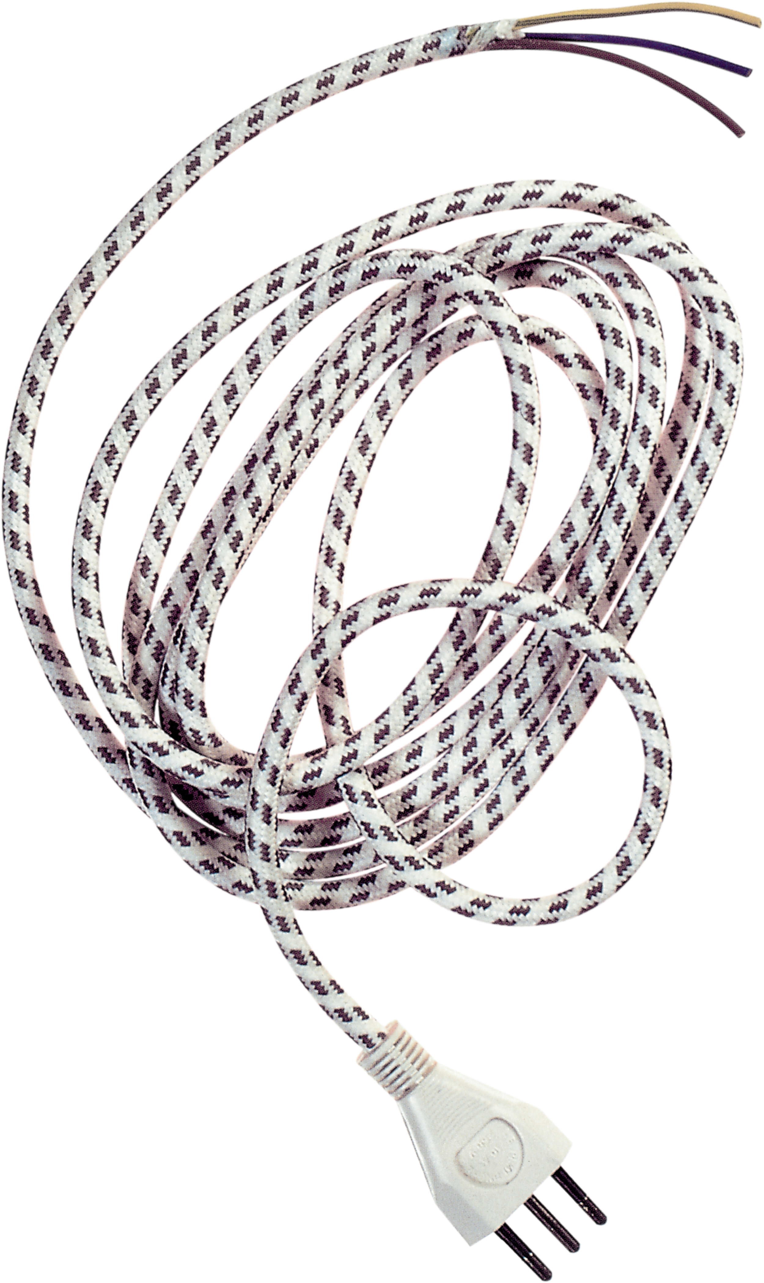 LE PROLUNGHE - Prolunga Lineare Tigrata 3G0.75 MT.3 Senza Spina 10A. 5044