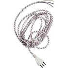 LE PROLUNGHE - Prolunga Lineare Tigrata 3G0.75 MT.3 Senza Spina 10A.