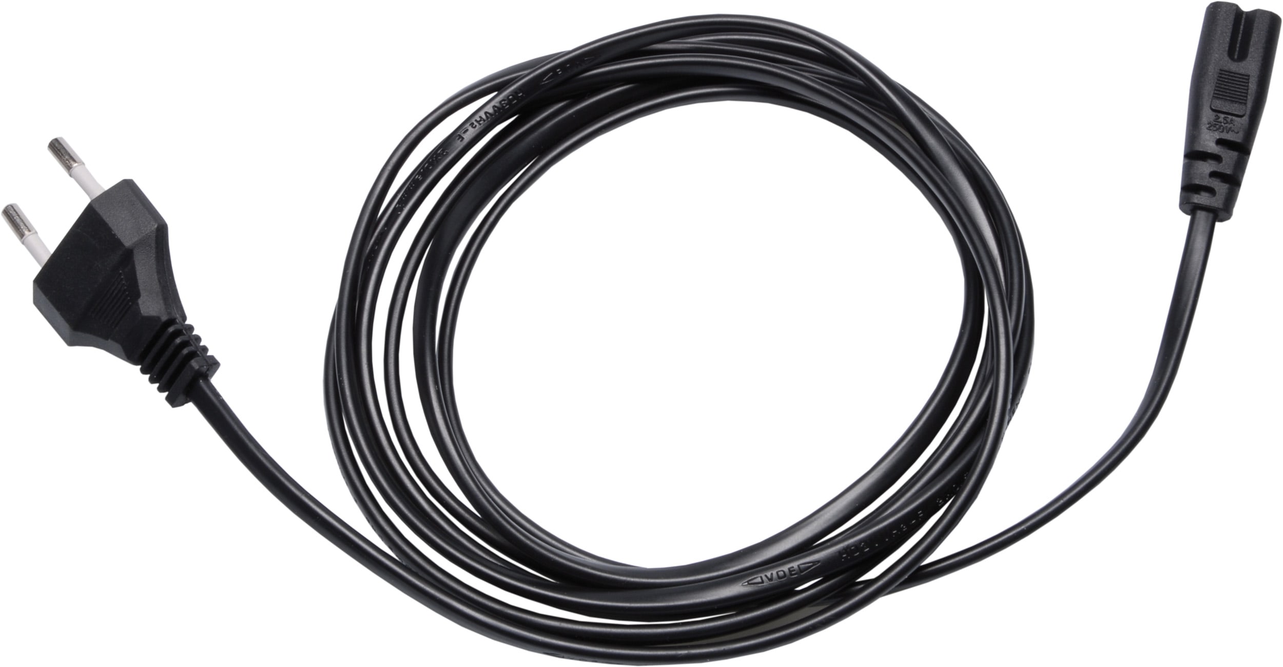 LE PROLUNGHE - Prolungatore lineare radioregolatore 2x0.25 metri 2.50 spina 2.5A.