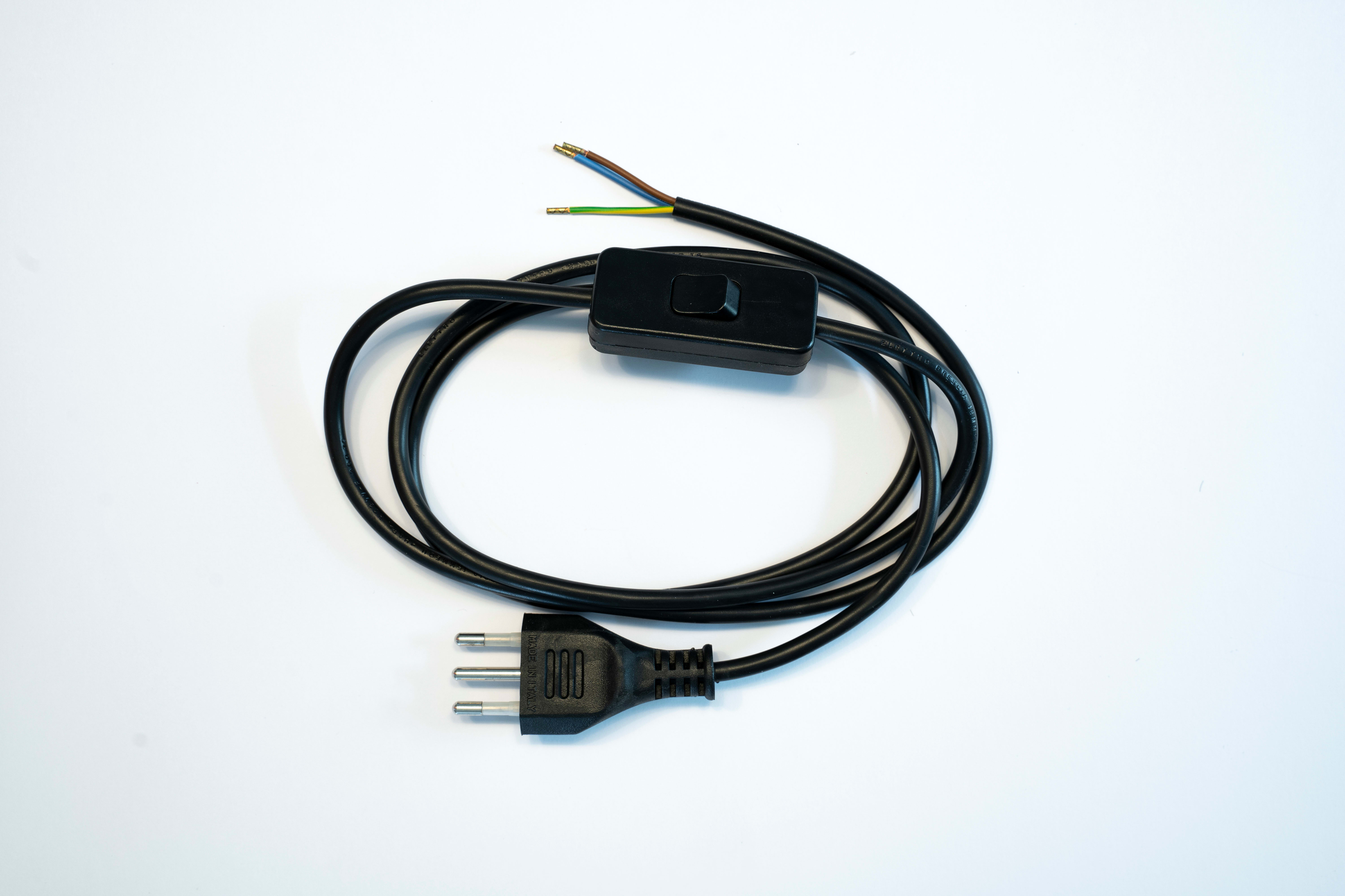 LE PROLUNGHE - Cablaggio per illuminazione 3G0.75 MT1.50 NE. 5302/N