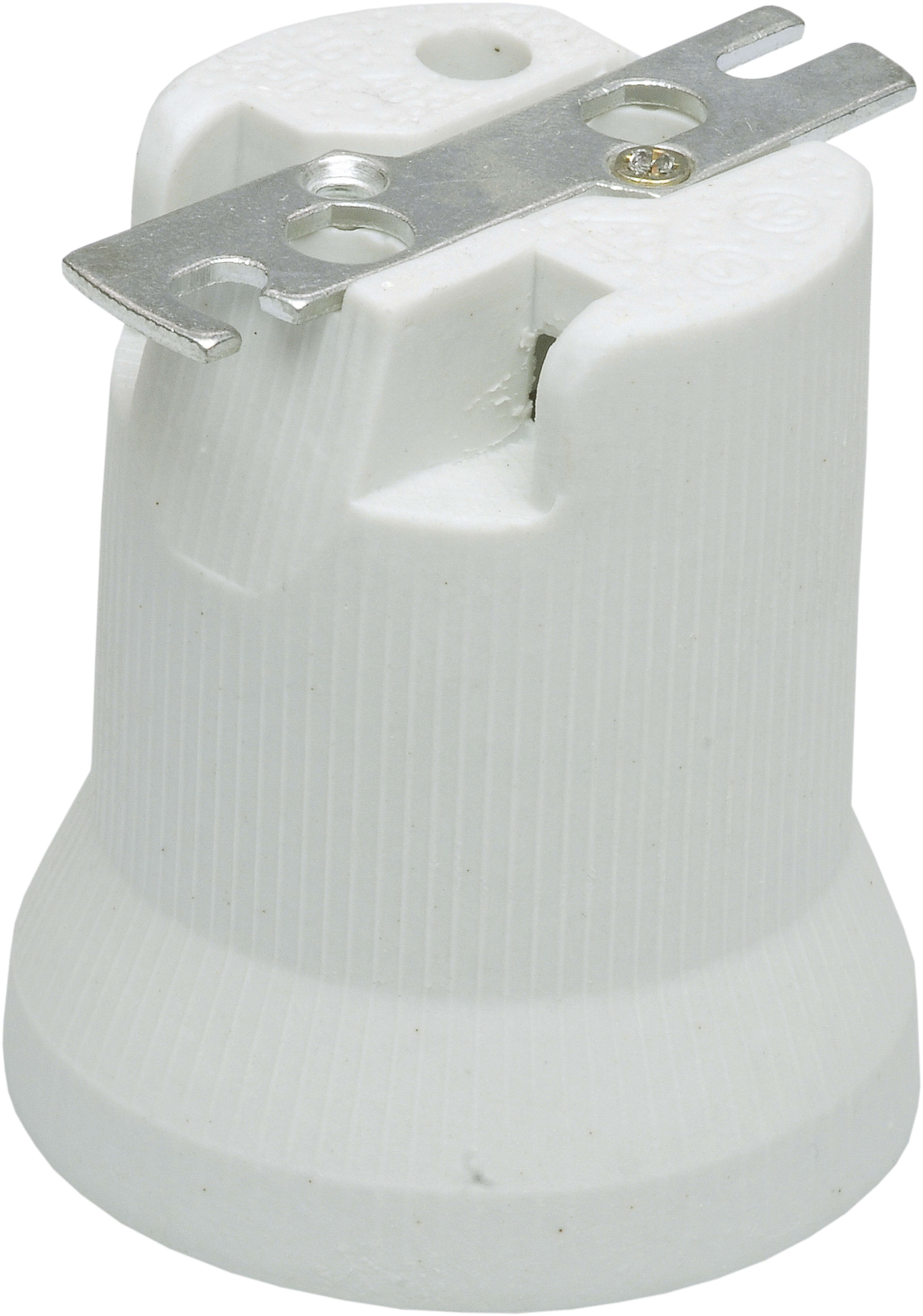 LE PROLUNGHE - Portalampada E40 in Porcellana con Staffa. 561