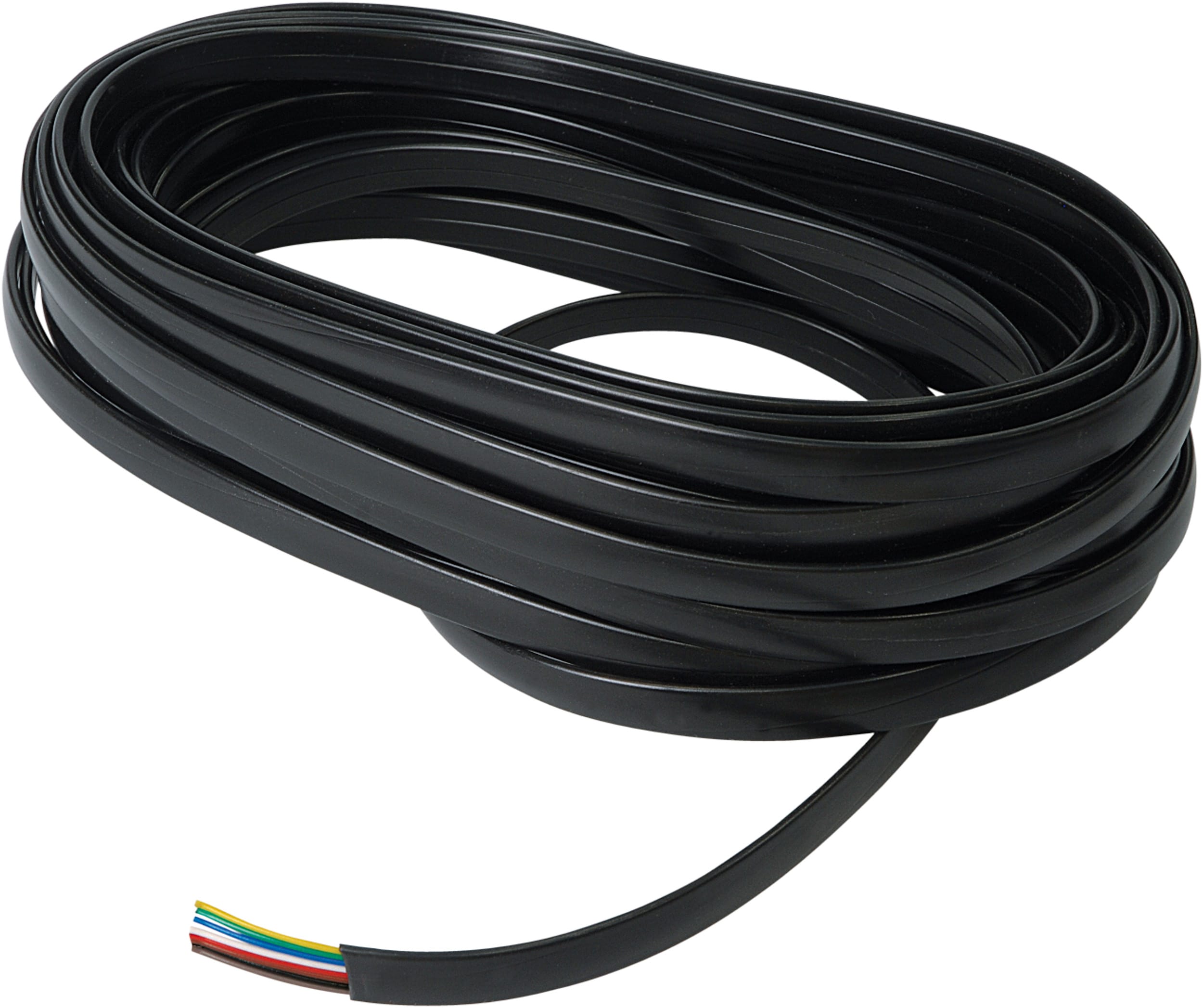 LE PROLUNGHE - Cavo telefonico a 8 fili da 25 metri, colore nero. 5698/25-N