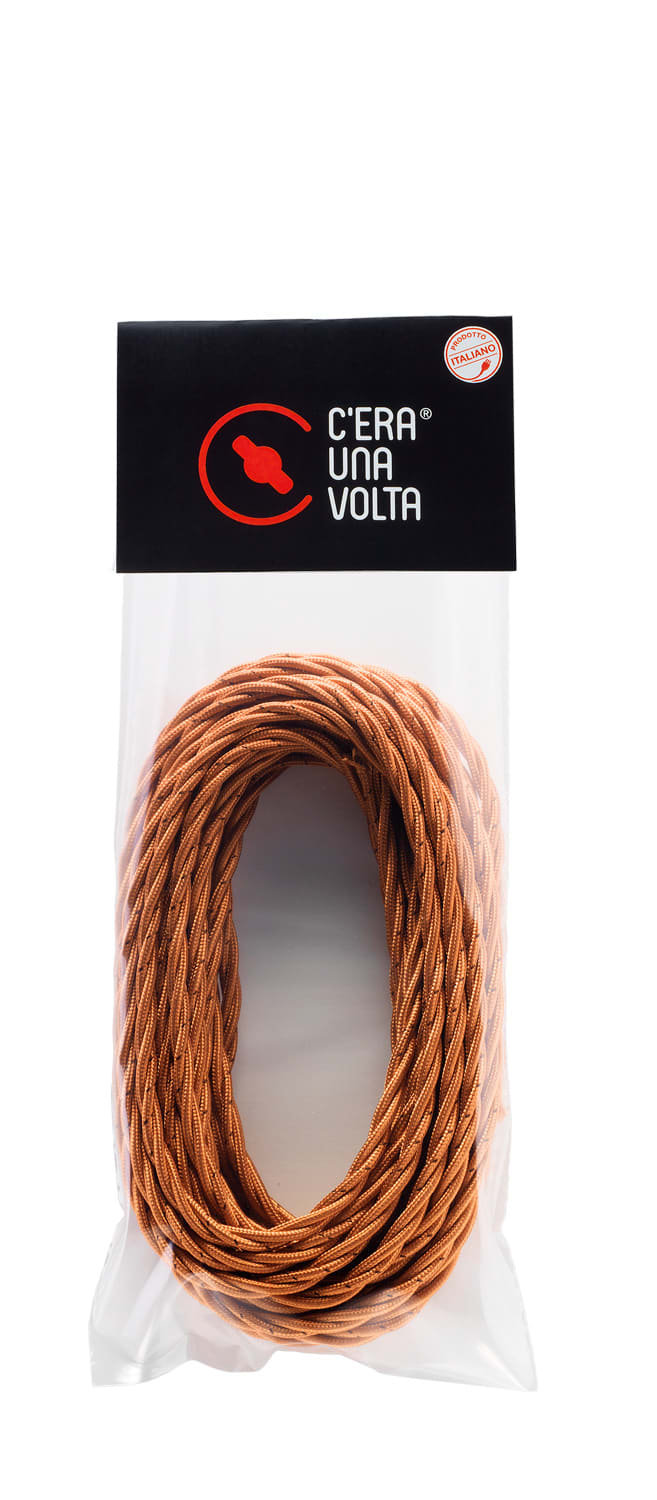 C'ERA UNA VOLTA - Treccia in Seta 3G0.75 Cotto MT. 10.