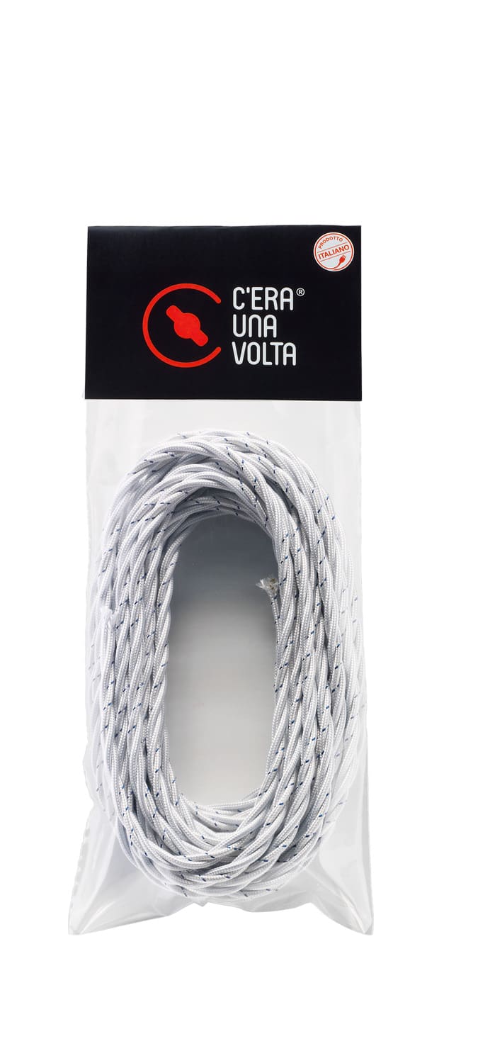 C'ERA UNA VOLTA - Treccia in Seta 3G0.75 Bianco MT. 10.