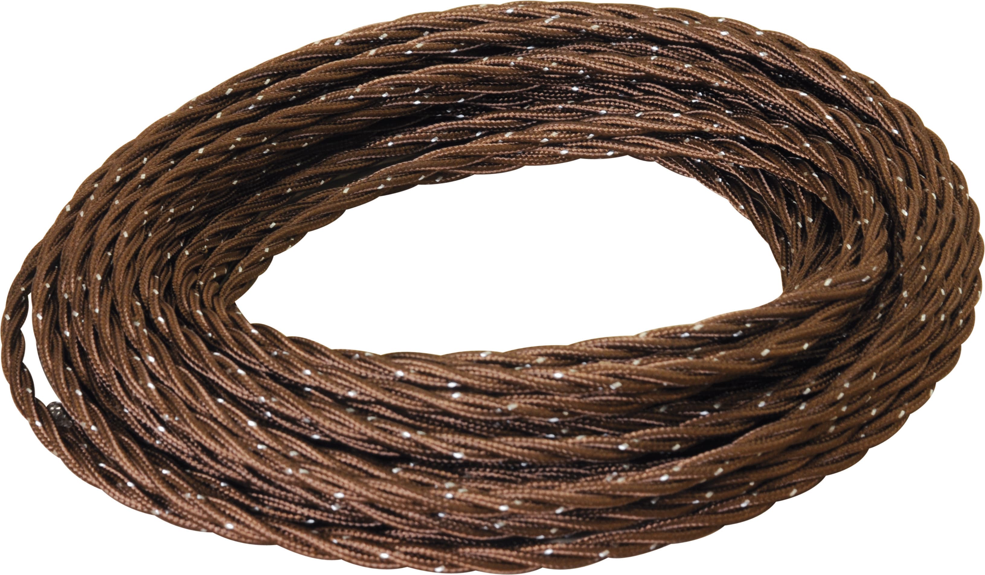 C'ERA UNA VOLTA - Treccia in Seta 3G0.75 Marrone da 25 metri. 5928/25-MR