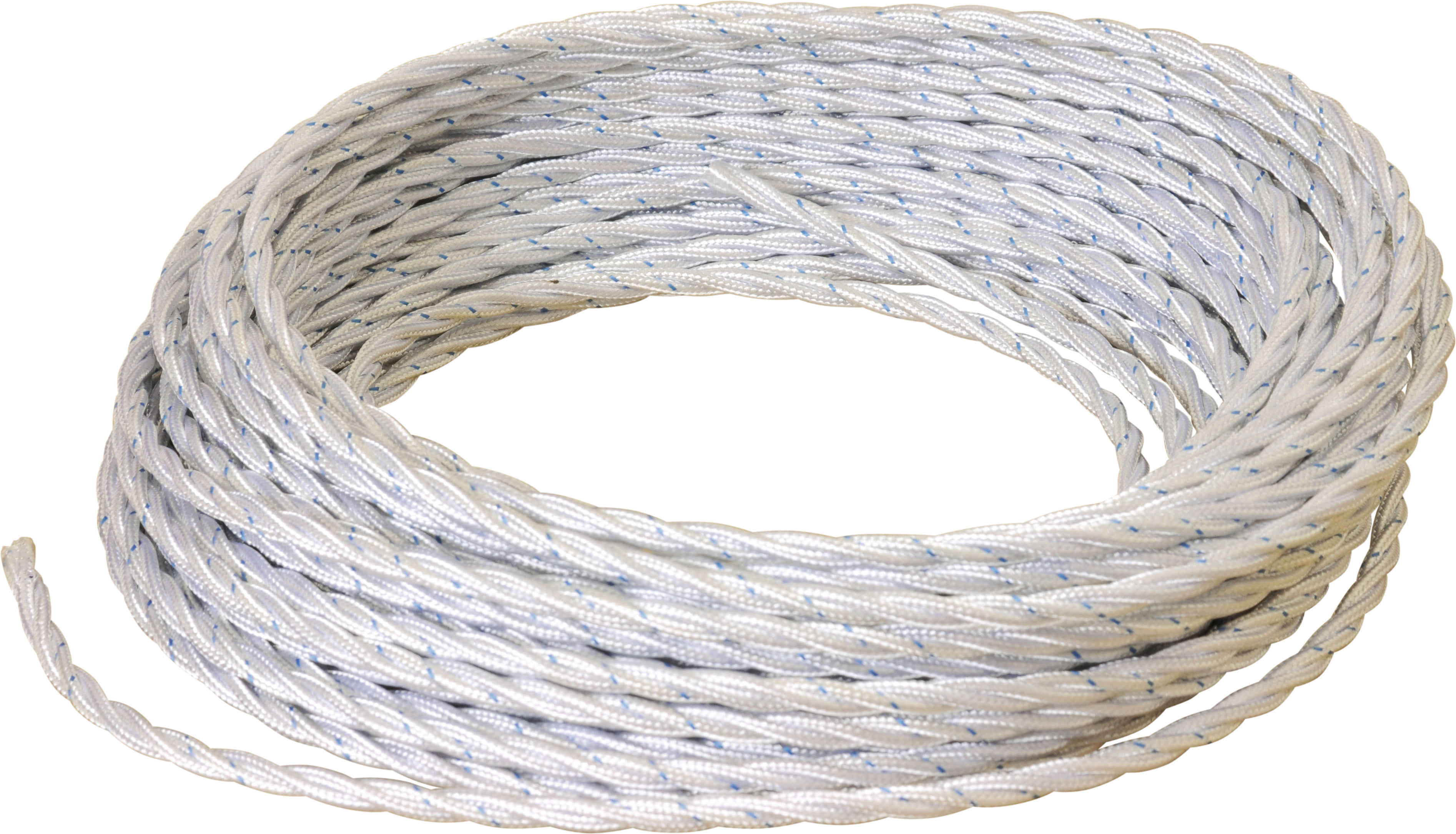 C'ERA UNA VOLTA - Treccia di seta 3G0.75 bianco, lunghezza 25 metri.