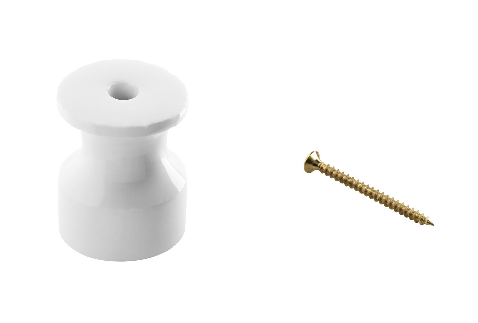 C'ERA UNA VOLTA - Isolatore con vite ottonata per un'installazione sicura e affidabile.