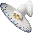 C'ERA UNA VOLTA - Spot da parete con attacco E27 e piatto decorativo blu, diametro 22cm.