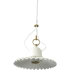 C'ERA UNA VOLTA - Lampada E27 piatto milleonde diametro 21cm con rosoncino.