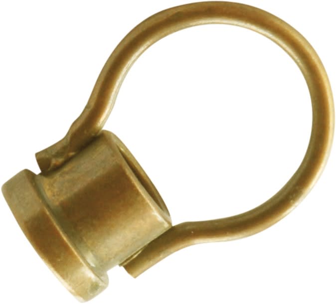 LE PROLUNGHE - Gancio ottonato per tige M10x1. 599/OT