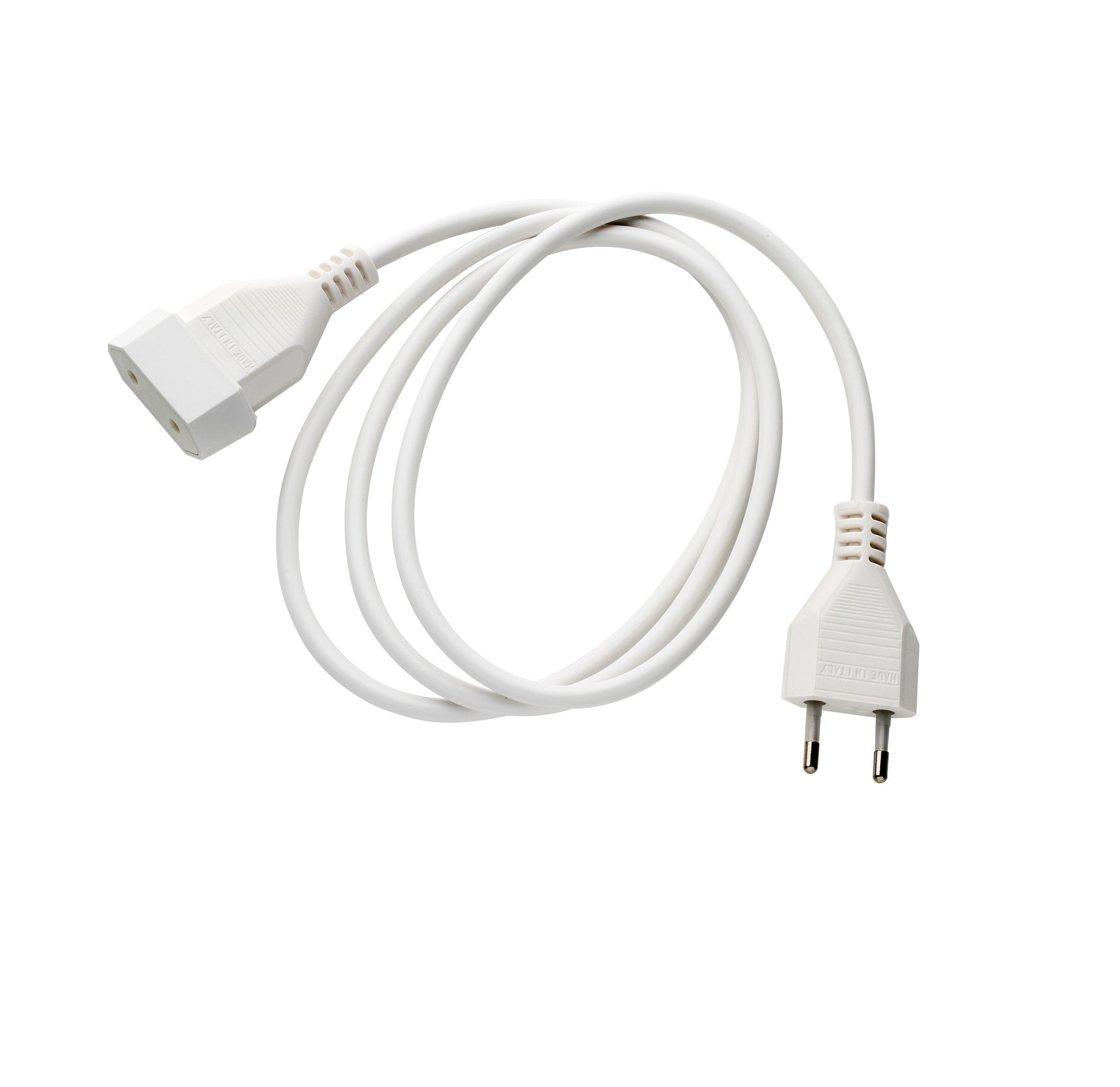 LE PROLUNGHE - Prolunghe Lineari 2x0.75 Spina/Presa 10A Metri 1.50 Bianco.