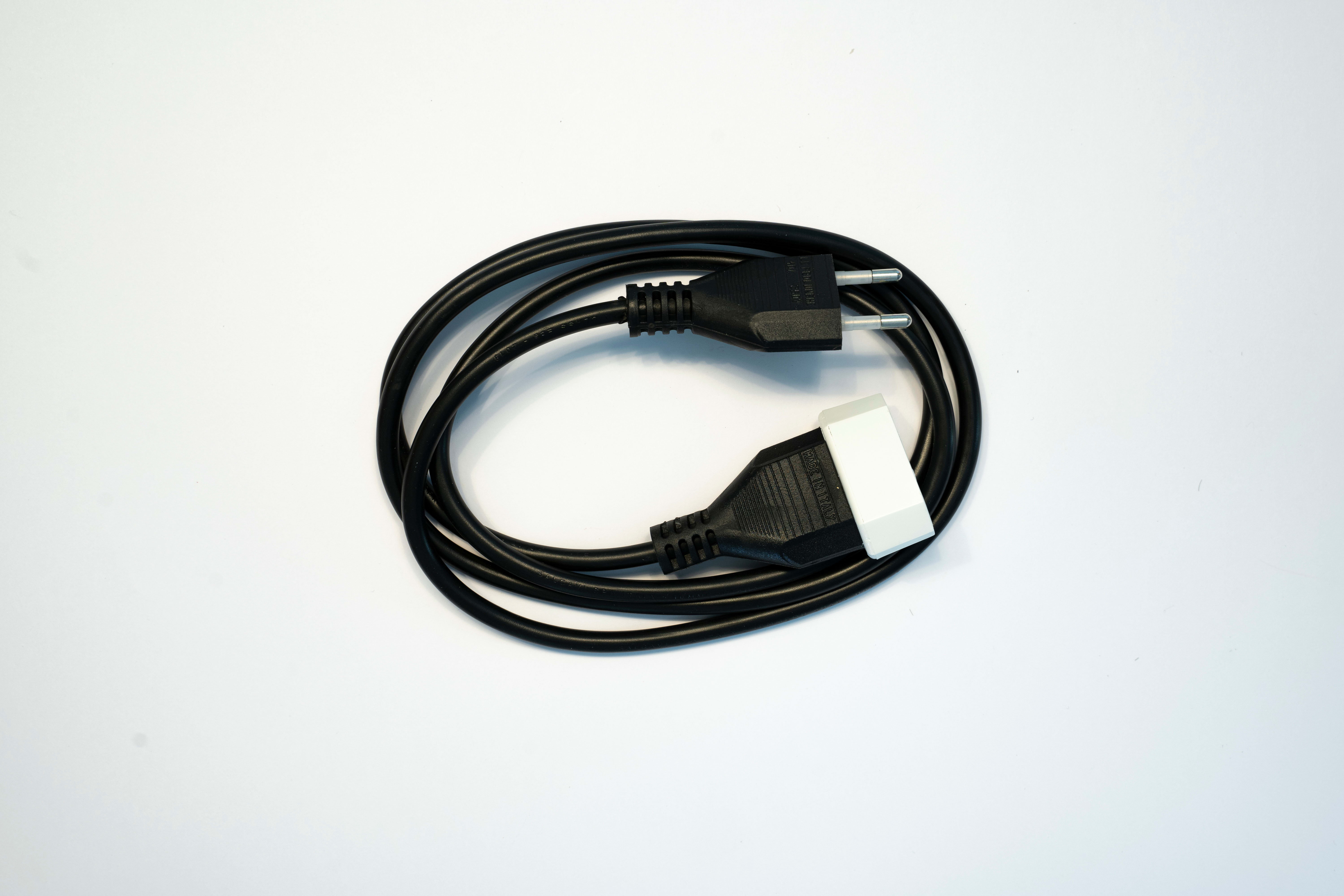 LE PROLUNGHE - Prolunghe Lineari 2x0.75 Spina/Presa 10A Mt.5 Nero