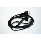 LE PROLUNGHE - Prolunga Lineare 3G0.75 Spina/Presa 10A Lunghezza 2 Metri Nero.