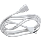 LE PROLUNGHE - Prolunghe Lineari 3G1 Spina Presa 10A Lunghezza 5 Metri Colore Bianco.