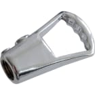 LE PROLUNGHE - Gancio cromato per cavi in acciaio da 25/40mm con filettatura M10x1.