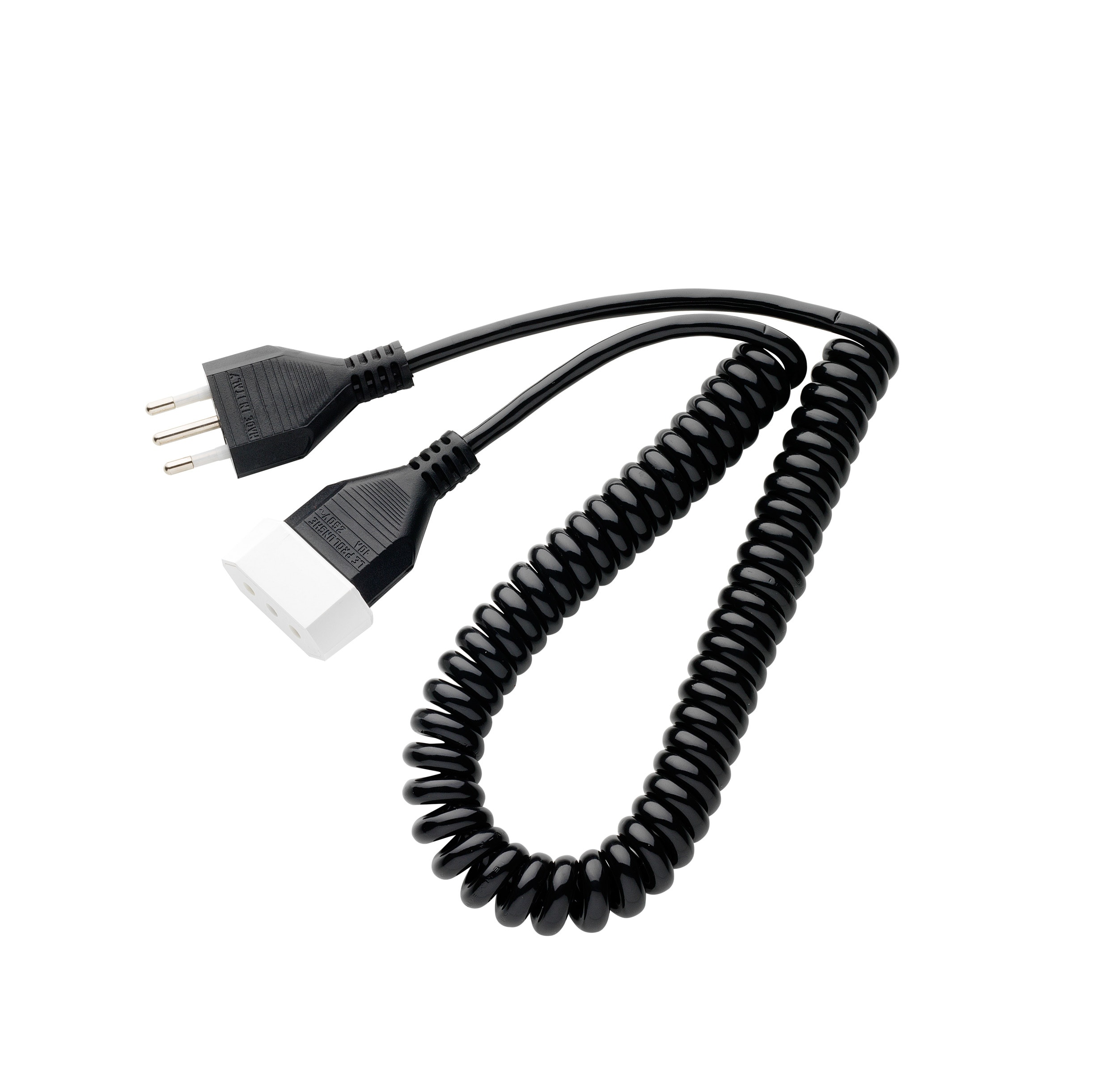 LE PROLUNGHE - Prolunga elettrica 3 prese 0.75m spina presa 10A metri 4 nero.