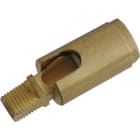 LE PROLUNGHE - Snodo in ottone a 90 gradi, diametro 16/41mm maschio/femmina (M 10x1). 612