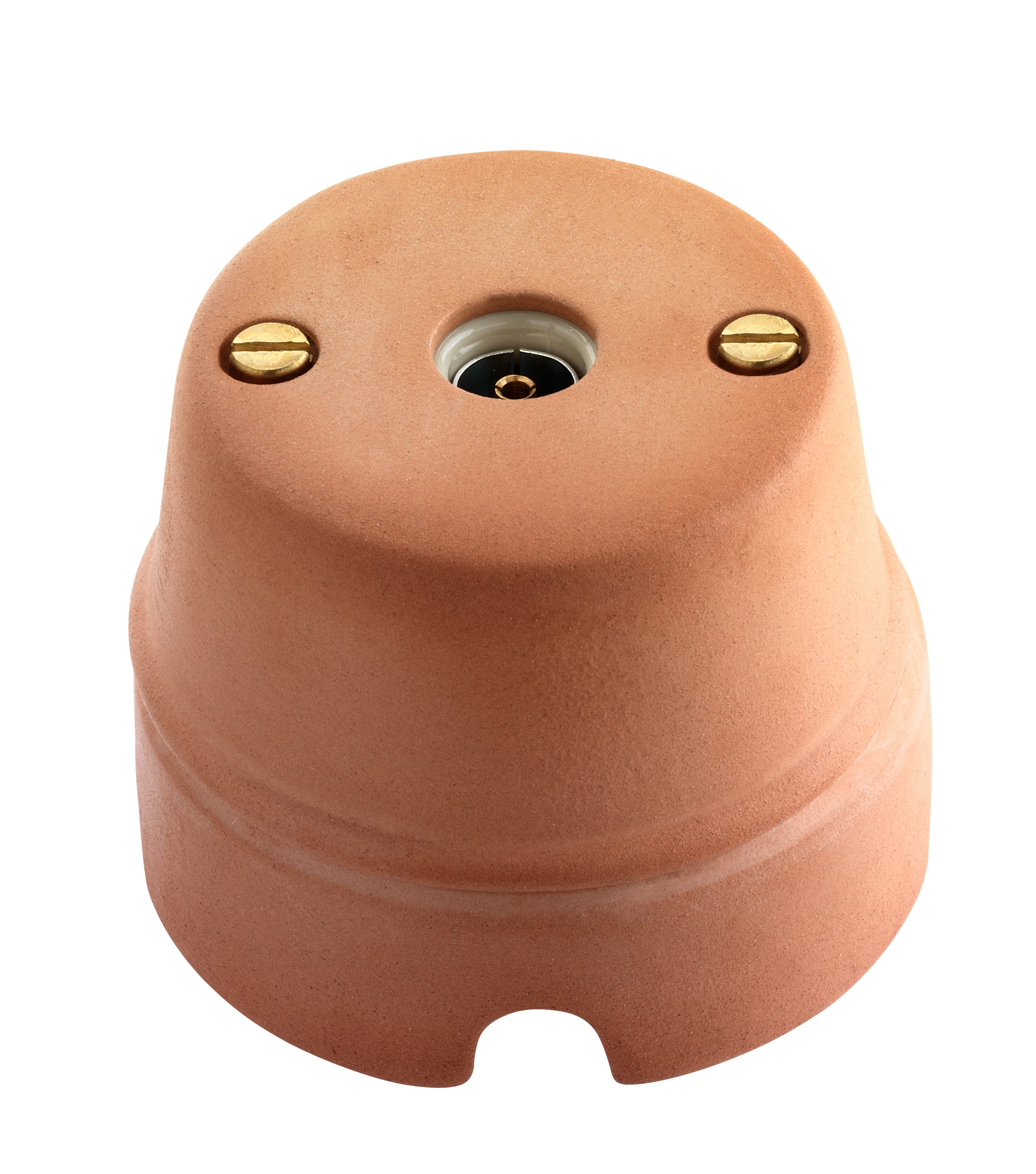 C'ERA UNA VOLTA - Presa TV cotto diametro 70mm attacco diametro 9.5mm.