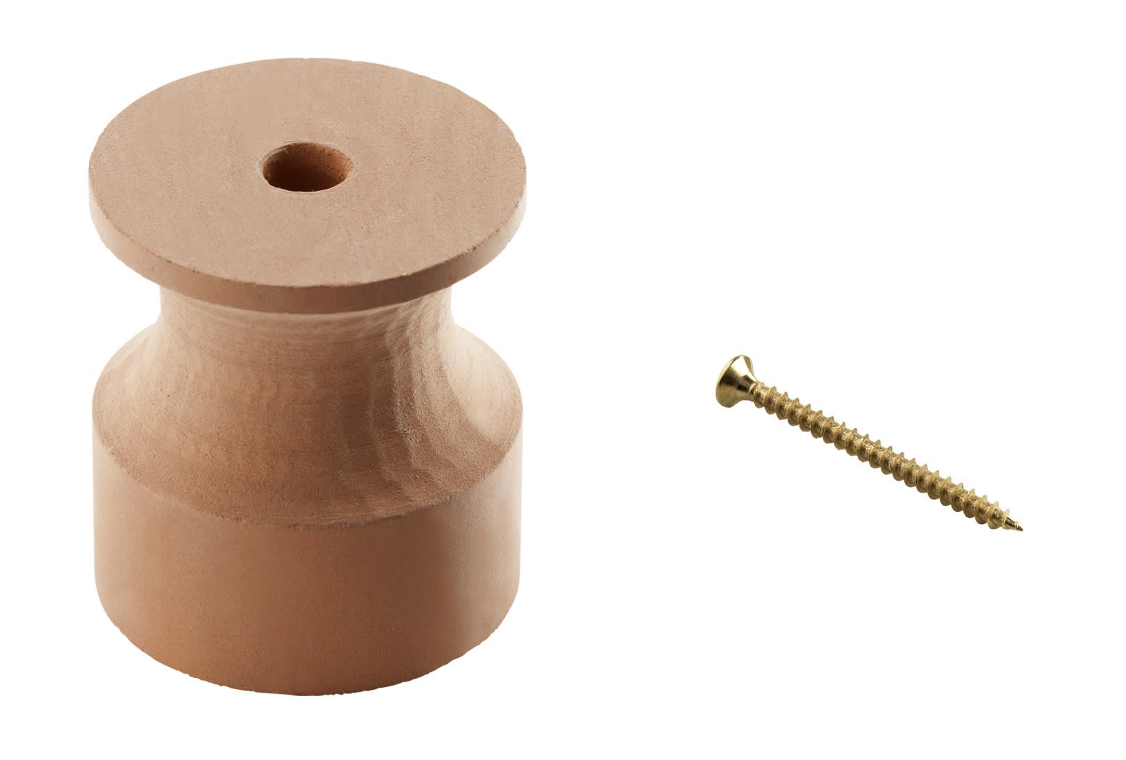 C'ERA UNA VOLTA - Isolatore cotto maxi con vite ottonata. 7150/MAX