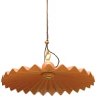 C'ERA UNA VOLTA - Lampada E27 in cotto con paralume pieghevole e diametro di 40 cm, colore rosa.