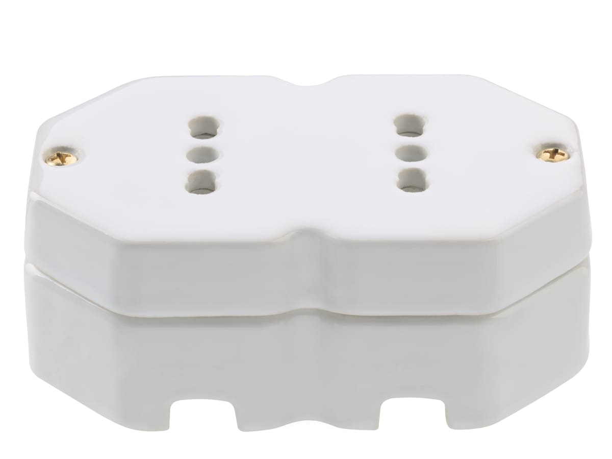 C'ERA UNA VOLTA - 2 prese 10/16A 250V d'ottagono - serie doppio ottagono. 7276