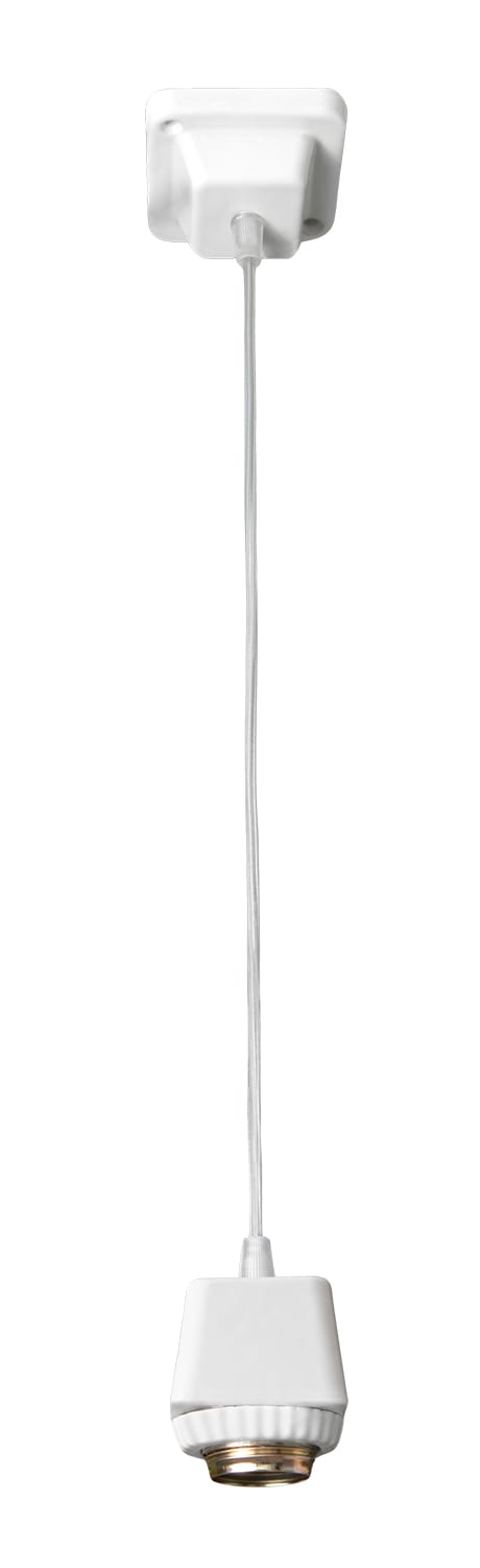 C'ERA UNA VOLTA - Sospensione E27 BN attacco con cavo trasparente.