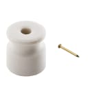 C'ERA UNA VOLTA - Isolatore Cordierite Maxi con Chiodo Ottimo per Isolamento Termico. 7743/C