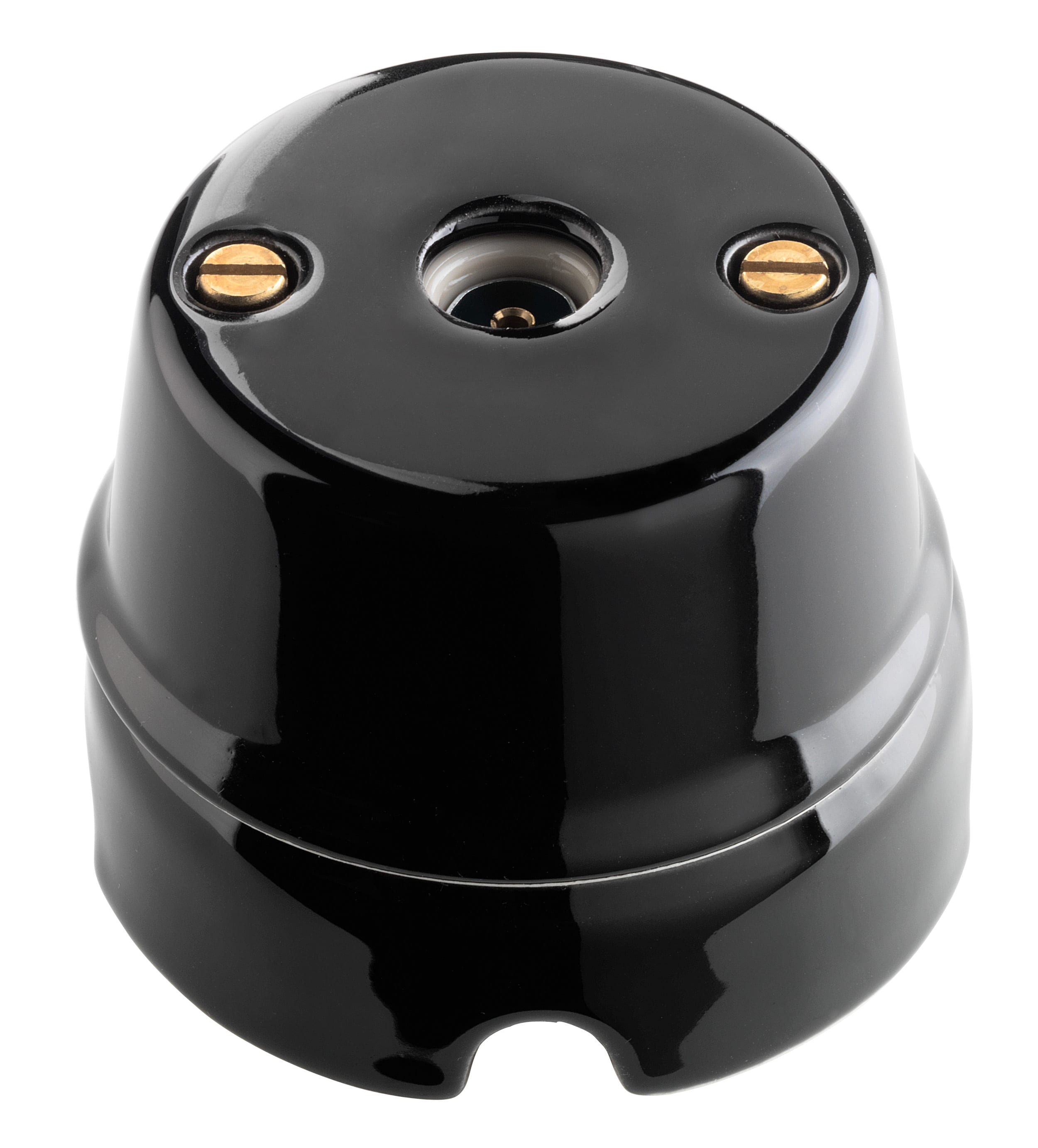 C'ERA UNA VOLTA - presa TV diametro 70mm attacco diametro 9.5mm nera.