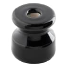 C'ERA UNA VOLTA - Isolatore nero con vite ottone.