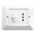 C'ERA UNA VOLTA - Serie delux interruttore presa 10/16A 250V nera.