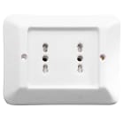 C'ERA UNA VOLTA - Serie Delux 2 prese 10/16A 250V bianco.