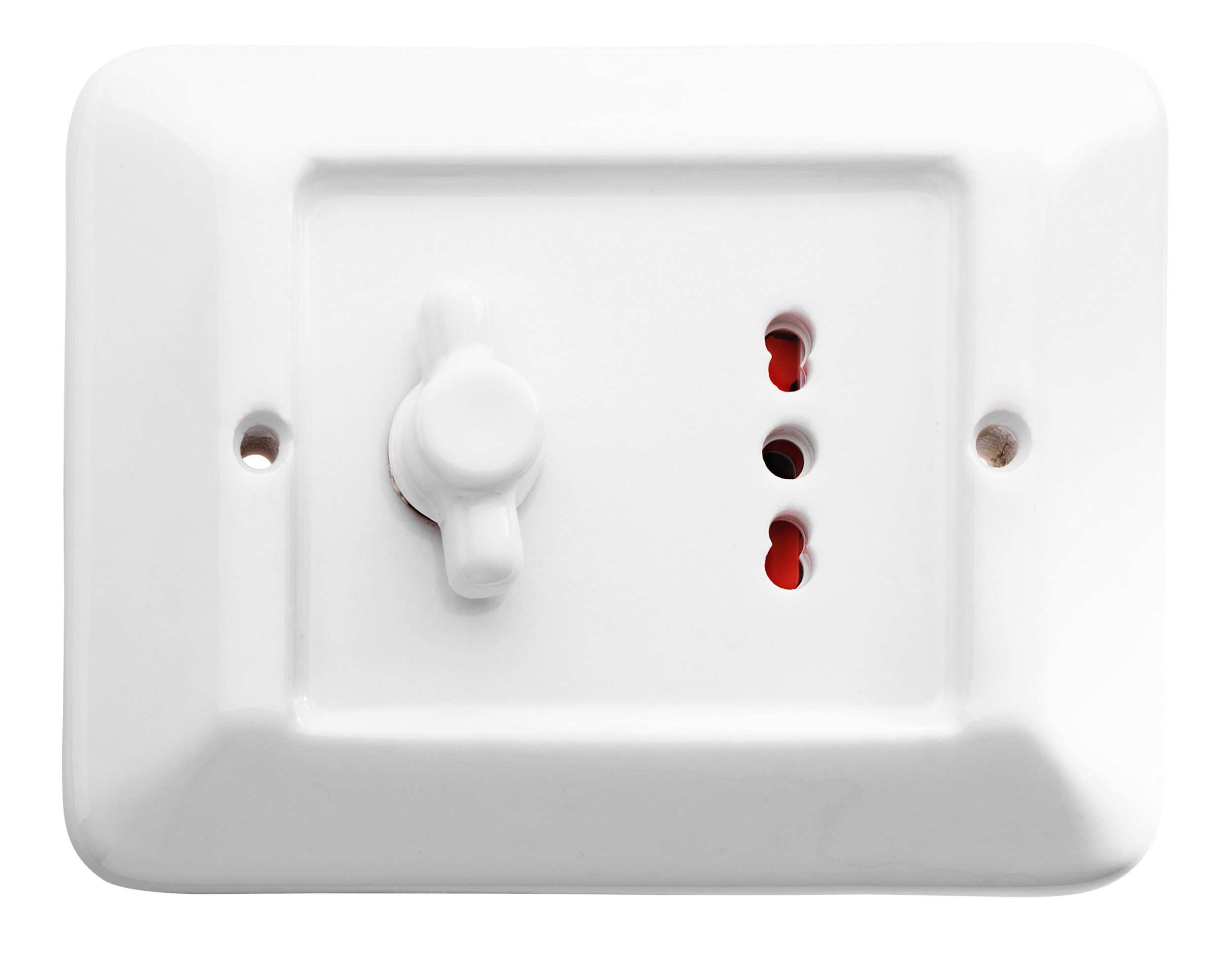 C'ERA UNA VOLTA - Serie Delux Invert.Rot.+ Pr.10/16A 250V Bianca.