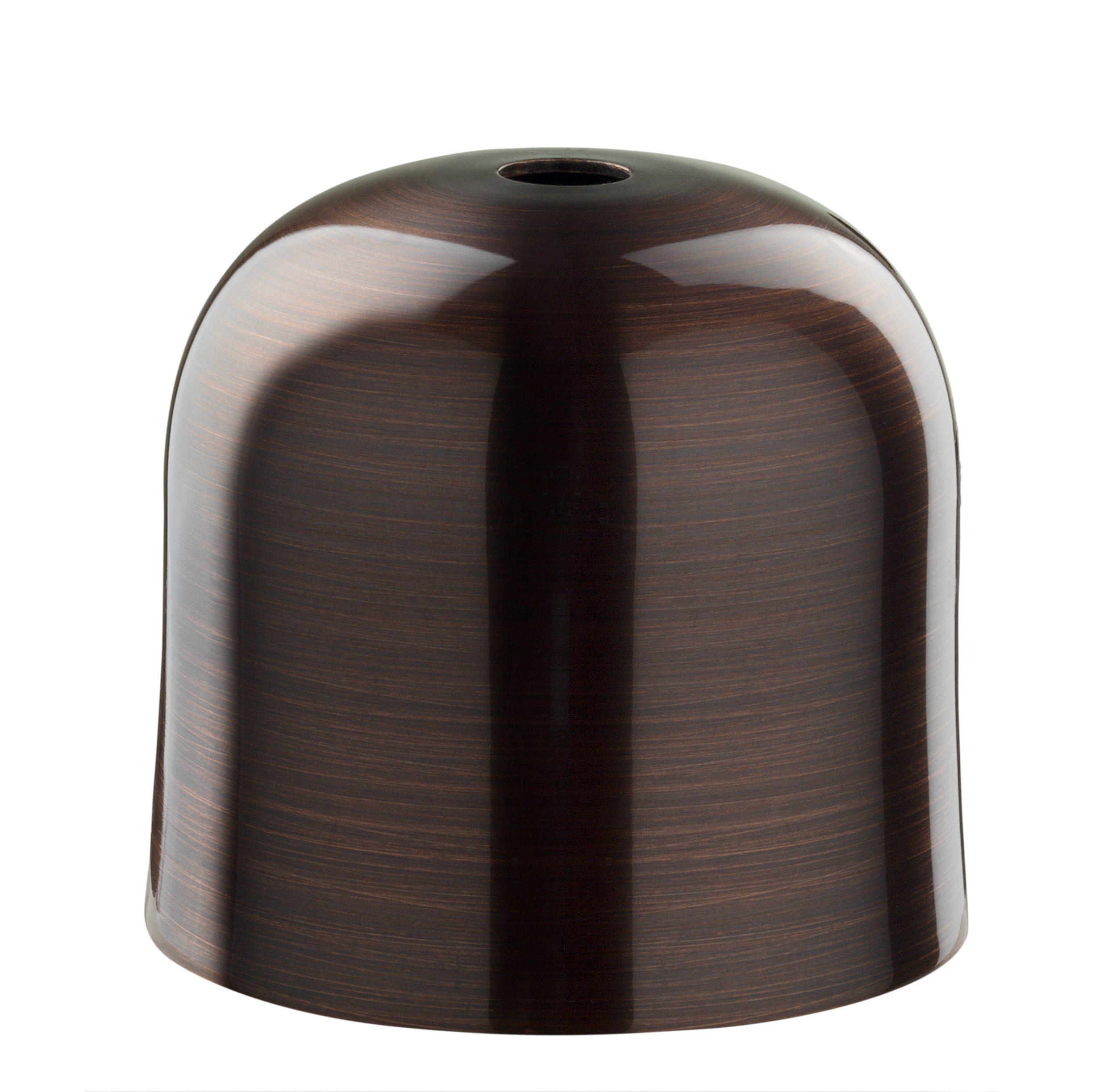 C'ERA UNA VOLTA - Cupolino in rame anticato per lampadine E27, dimensioni D62xH58mm.