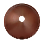 C'ERA UNA VOLTA - Piatto bombato liscio in rame anticato diametro 30.