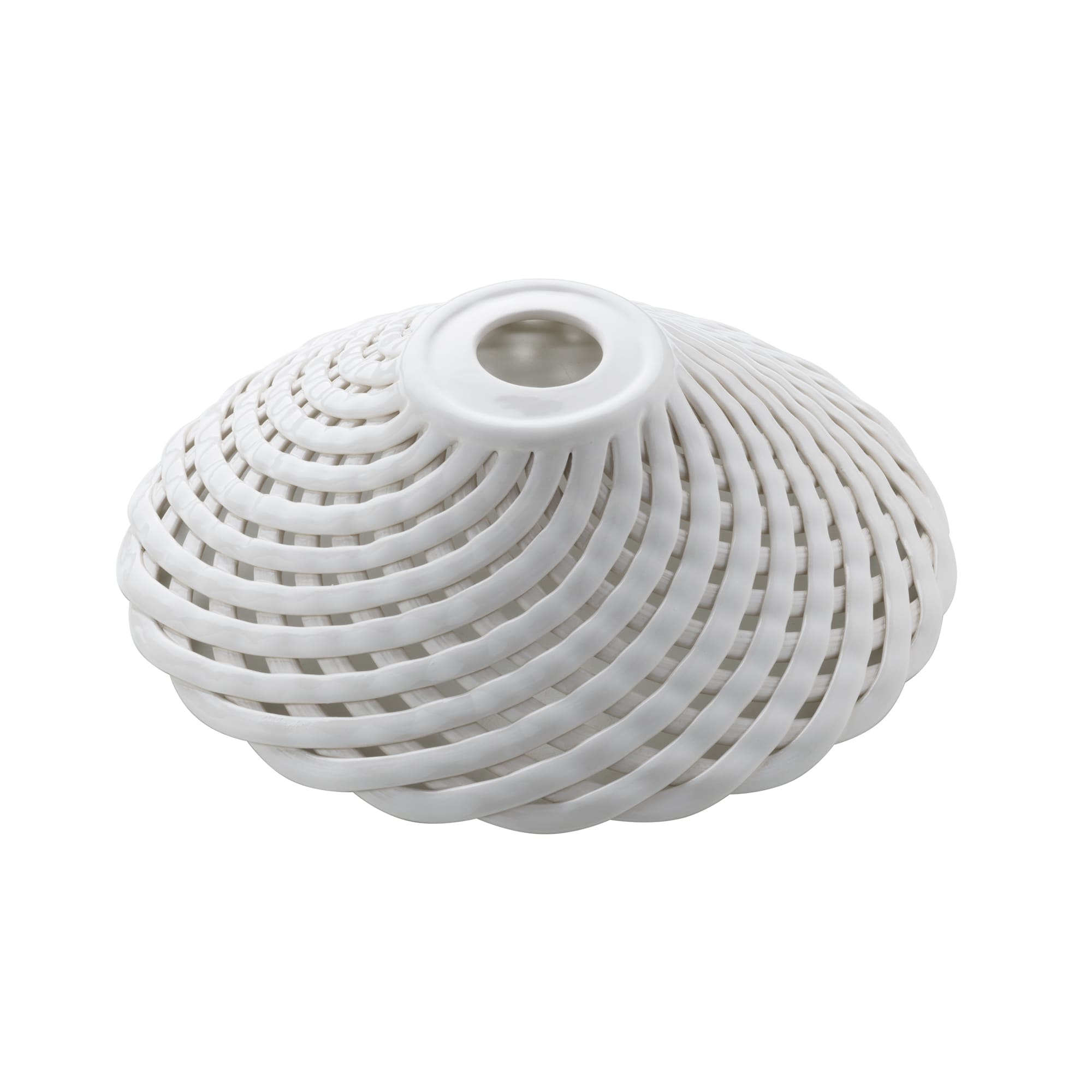 C'ERA UNA VOLTA - Piatto in porcellana a forma di cestino diametro 30 cm.