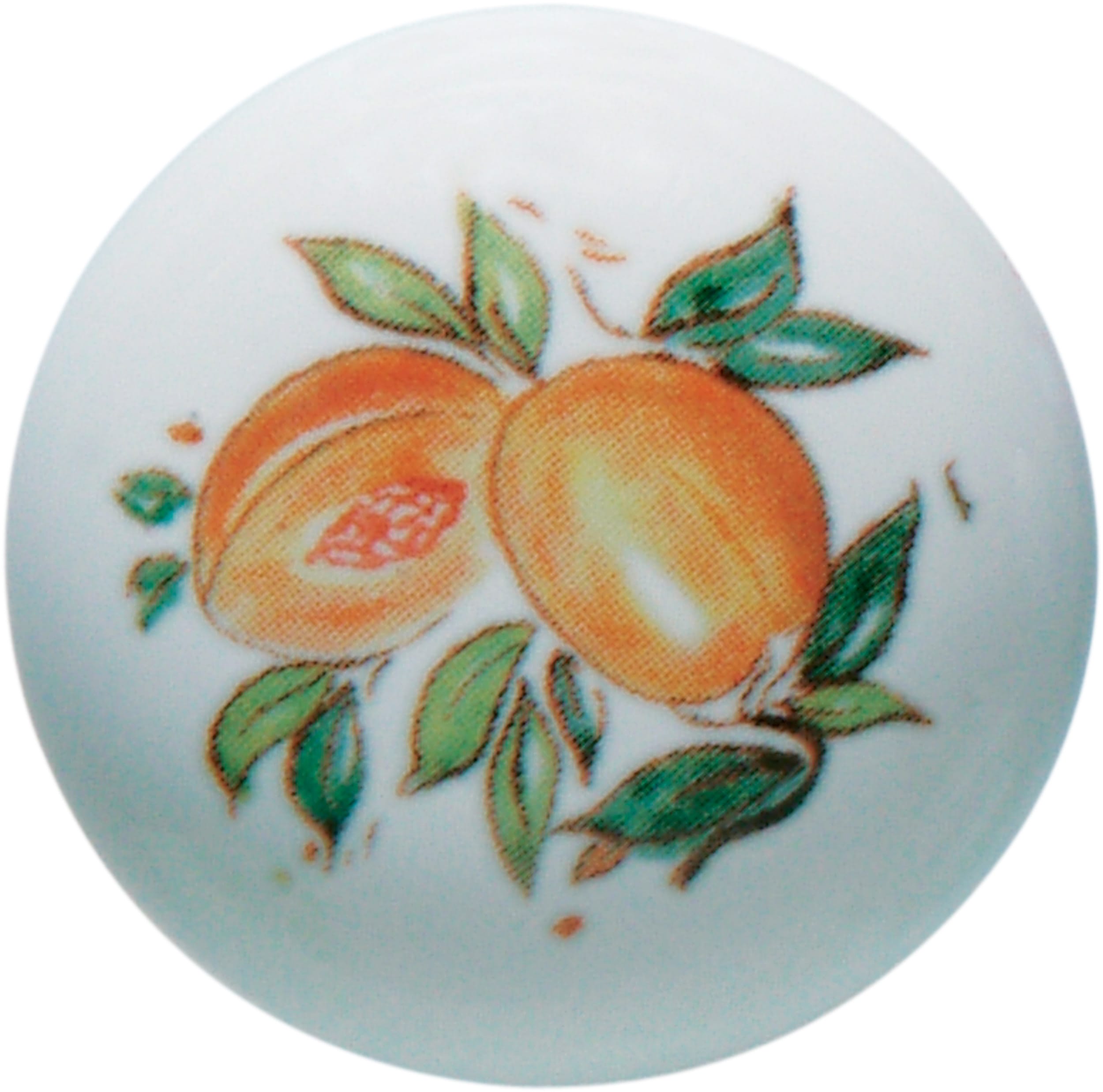 C'ERA UNA VOLTA - Pomello in porcellana diametro 3.5cm completo di vite color albicocca. 7901/AL