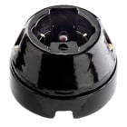 C'ERA UNA VOLTA - Presa universale 10/16A + schuko 250V D.80mm nero.