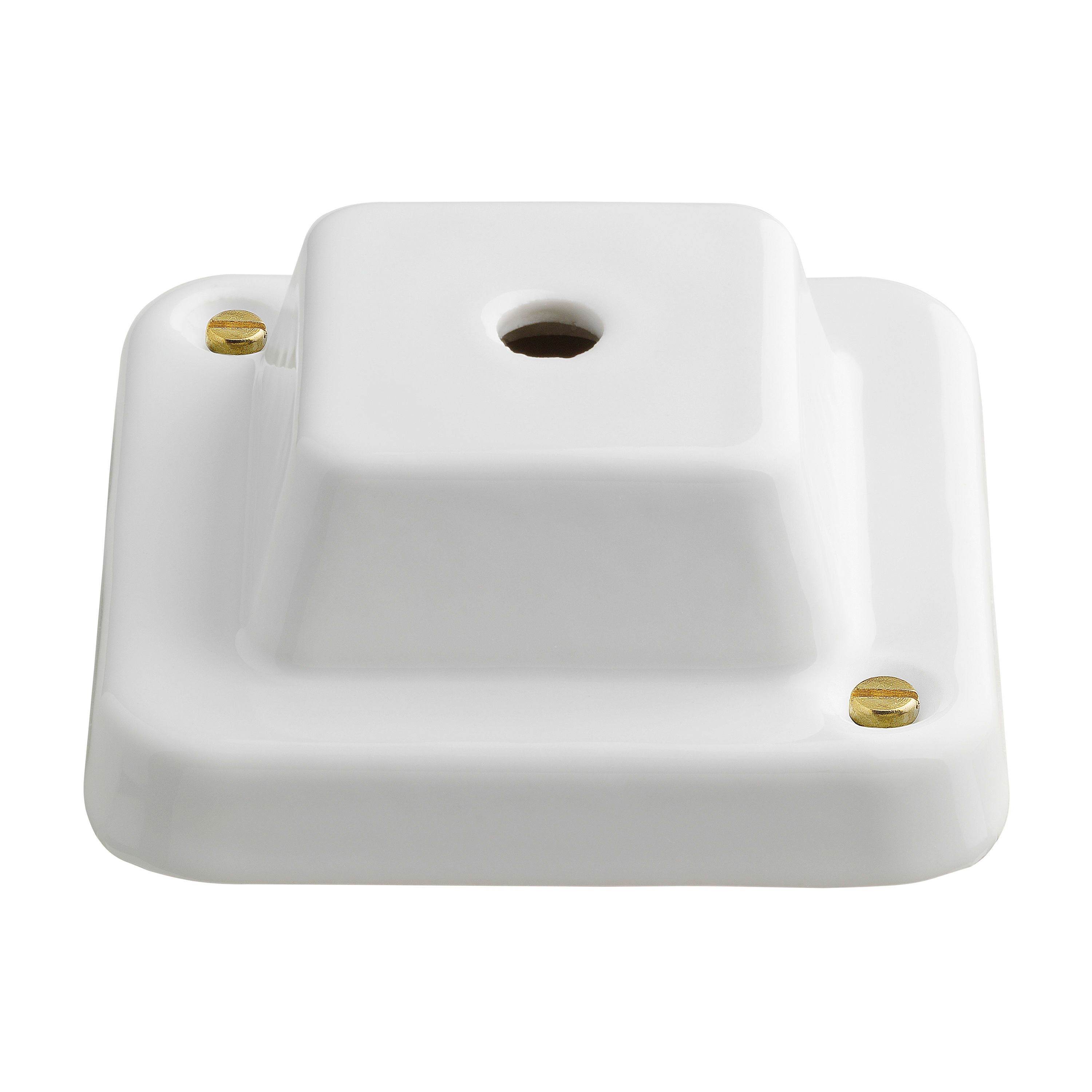 C'ERA UNA VOLTA - Rosone in porcellana serie cubetto alto.